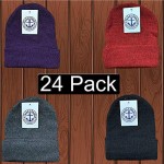 Yacht & Smith Wholesale Black Beanies Or Gloves Bulk Thermal Winter Hat Or Glove Solid Black