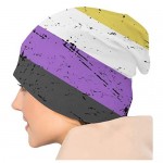 YISHOW Unisex Fashion Flag Beanie Baggy Hat Slouchy Skull Beanie for Men Women