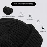 ZOWYA Fisherman Beanie or Regular Cuff Knit Beanie for Men & Women Winter Daily Skull Cap 1 Hat 2 Style