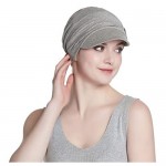 Breathable Bamboo Lined Cotton Hat and Scarf Set for Women