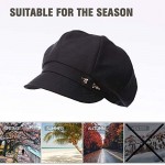 Fancet Packable Beret Newsboy Cap for Women Spring Summer Winter Gatsby Visor Hat 55-59 cm