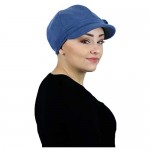 Womens Hat Newsboy Cap Fleece Winter Cancer Headwear Ladies Chemo Hat Cabbie Head Coverings Brighton