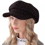 Womens Newsboy Cap Wool Tweed Cabbie Peaked Beret Painter Fiddler Octagonal Girls Visor Hat