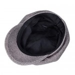 ZLYC Unisex Woolen Newsboy Caps Warm Gatsby Cabbie Hat