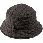 CL2396 Foldable Water Repellent Quilted Rain Hat w/Adjustable Drawstring Bucket Hat