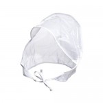 Fit Rite Women's Rain Bonnet with Full Cut Visor & Netting - 2 Pack - White