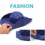 Outdoor UV Protection Rain Cap Waterproof Rain Hat Wide Brim Bucket Hat (Purple)