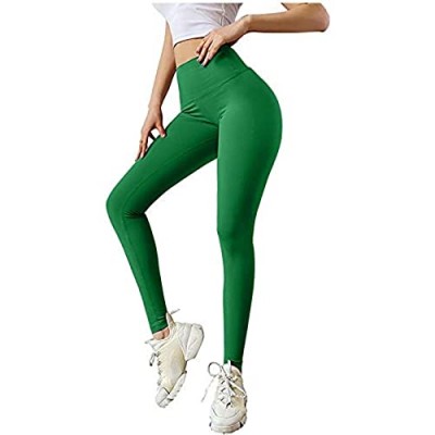 PLENTOP Women's Yoga Pants  Bubble Hip Lifting High Waist Workout Exercise Fitness 7/8 Length Pants