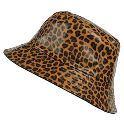 TOUTACOO  Rain Hat  Waxed mat  Woman  Waterproof Leopard Print