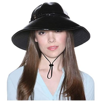VINRELLA Rain Hat for Woman with Adjustable Chin Strap  One Size Fits All 